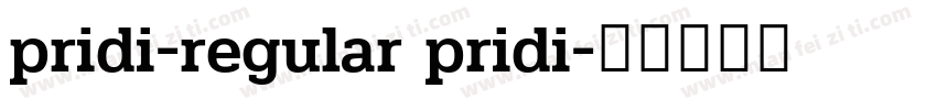 pridi-regular pridi字体转换